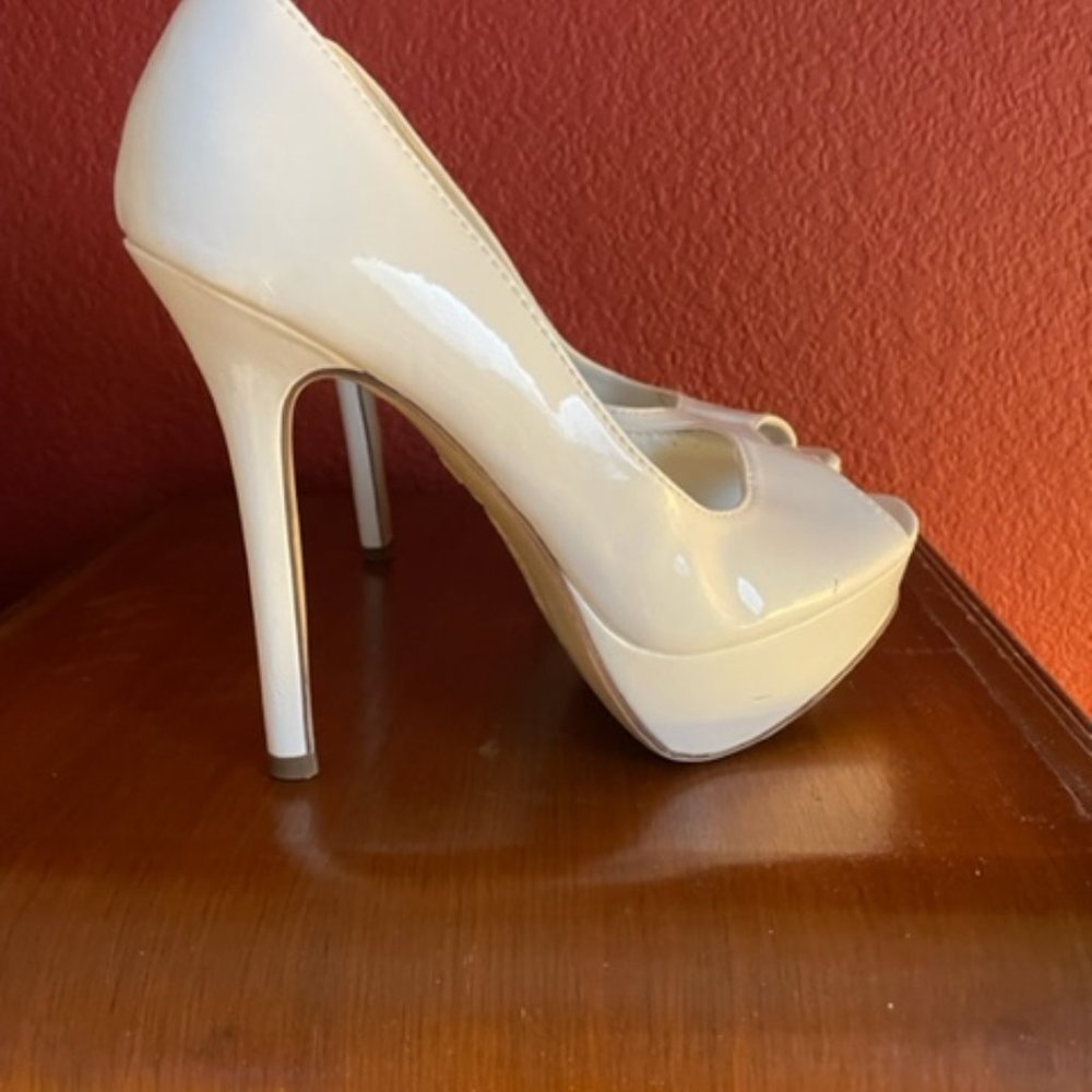 Brash white heels